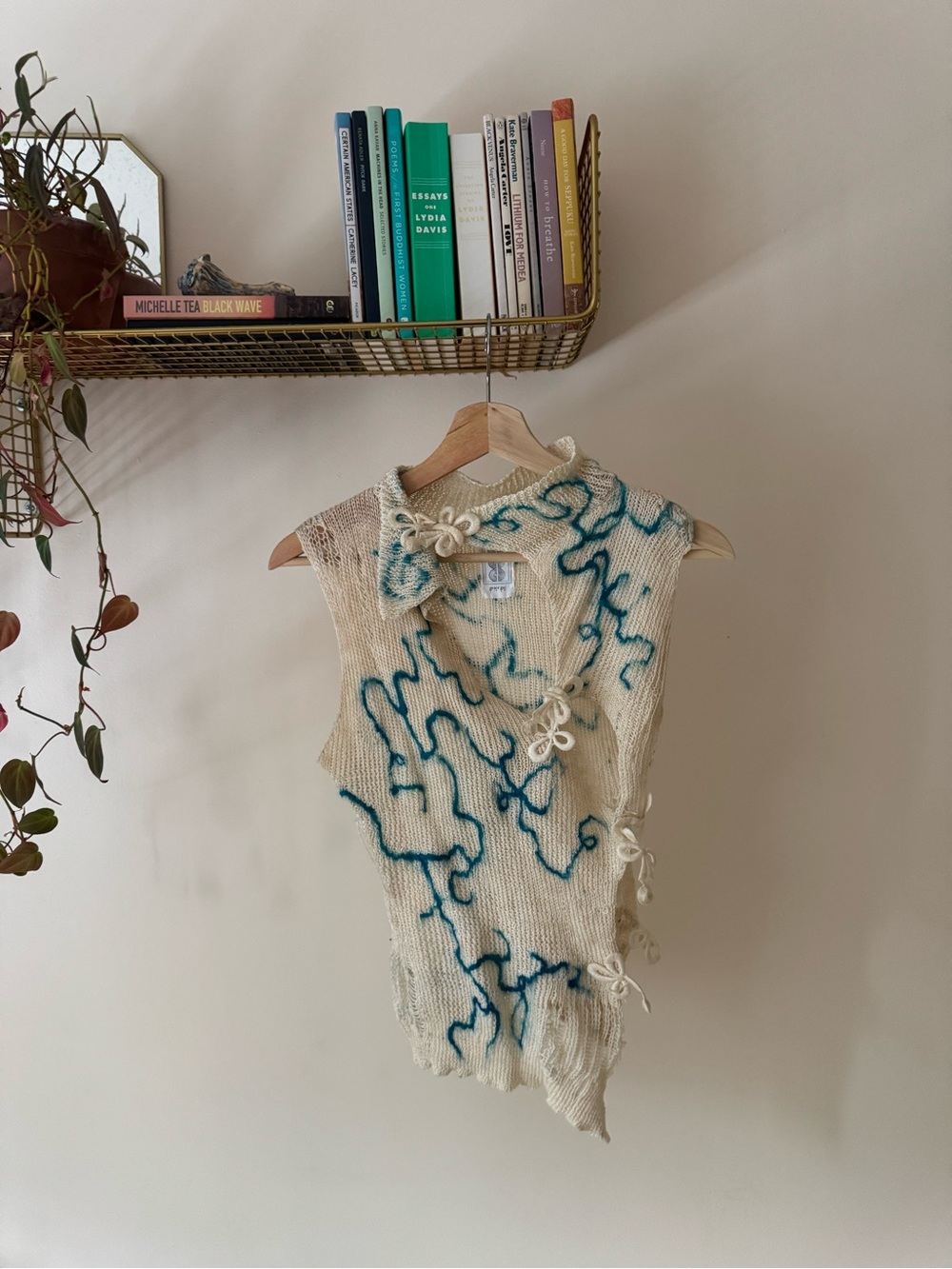Grace Gui Hand Knit Distressed Art Vest